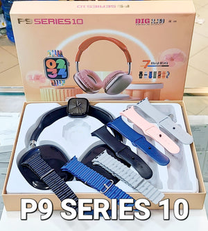P9 Series 10 Wireless Headphones & Smartwatch Combo