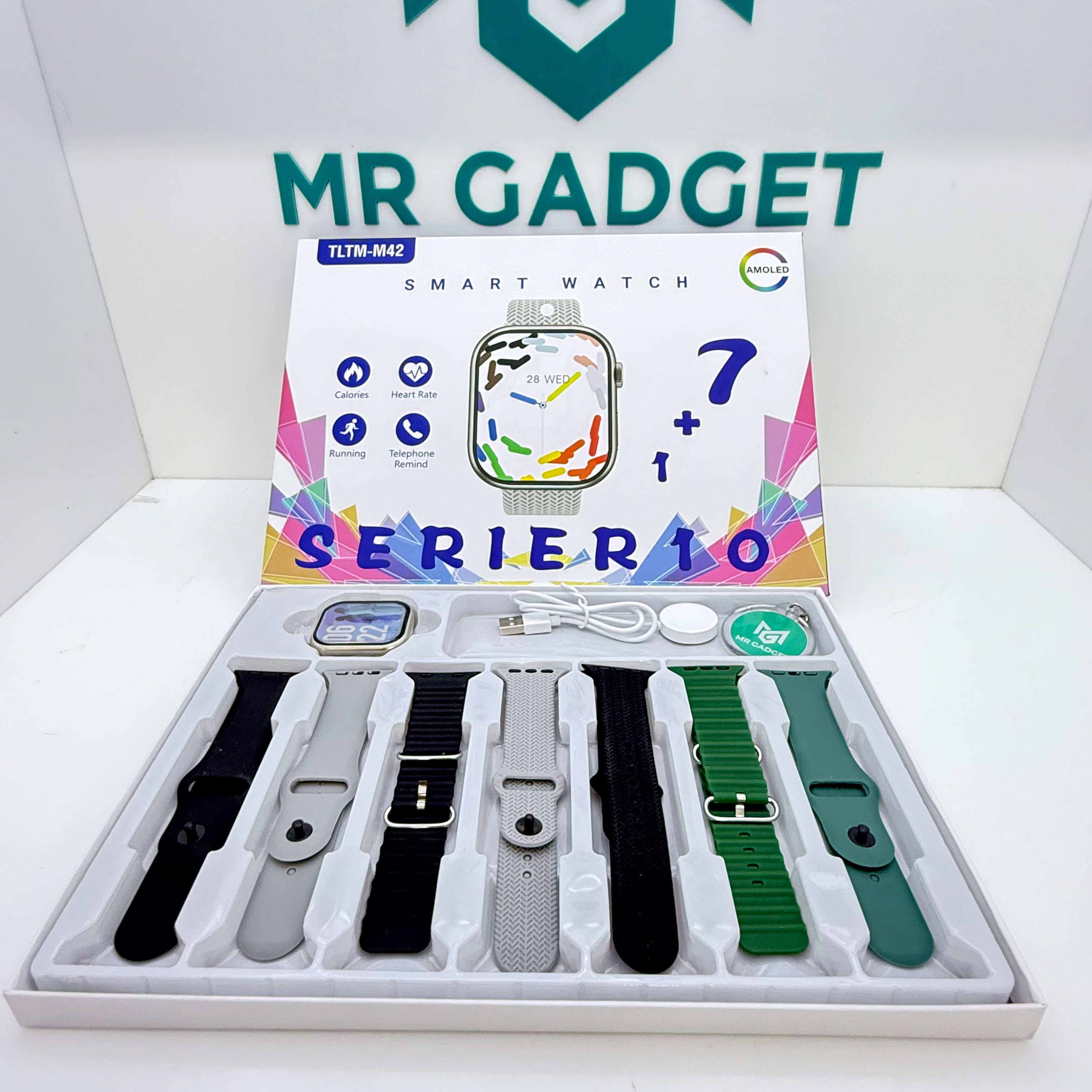 TLTM M42 Ultra 7in1 Smart Watch 2.02" HD Big Screen Men Women Smartwatch Bluetooth Call Bluetooth Music Sleep Monitoring Wireless Charging Watch