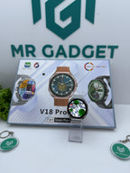 V18promax Smart Watch 7in1 Stainless Steel Ocean Rubber BT Call Wireless Charger Sleep Tracker New Release Relogio V18 PROMAX