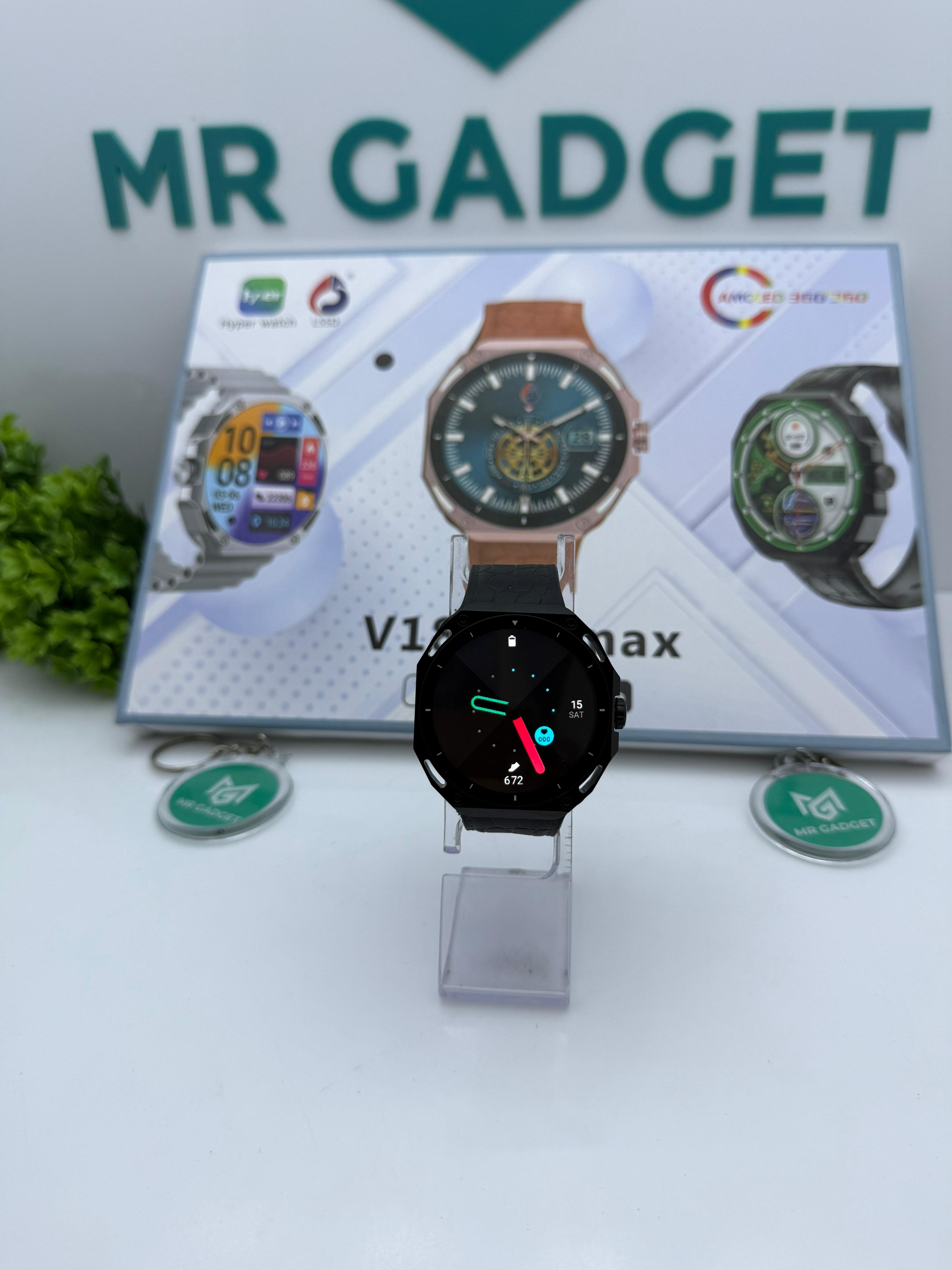 V18promax Smart Watch 7in1 Stainless Steel Ocean Rubber BT Call Wireless Charger Sleep Tracker New Release Relogio V18 PROMAX